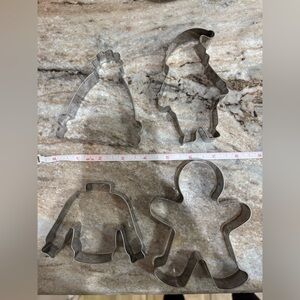 Set of 4 New Condition Christmas Cookie Cutters